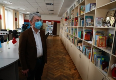 Міністр культури та інформаційної політики України Олександр Ткаченко відвідав бібліотеку