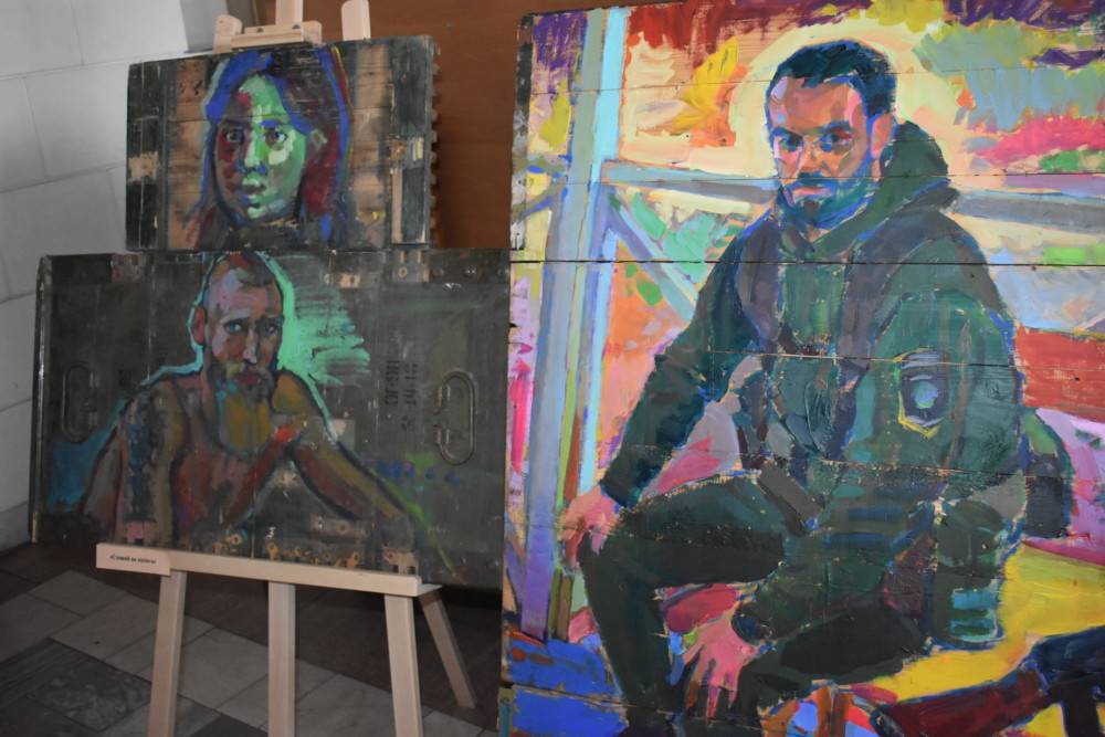 Відкриття виставки Володимира Безрукого «Мистецтво на уламках війни»