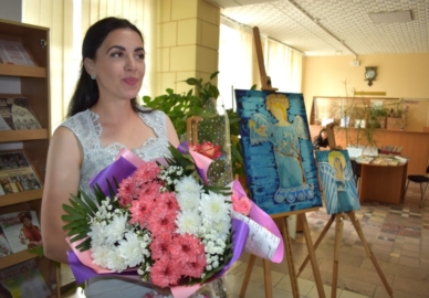 Відкриття виставки запорізької художниці Єлизавети Ізотової